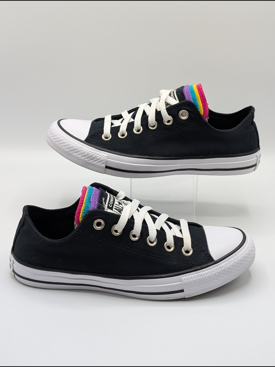 Converse Shoes - Converse Chuck Taylor All Star  Unisex M 6 W 8 Low Top Sneakers Rainbow Tongue